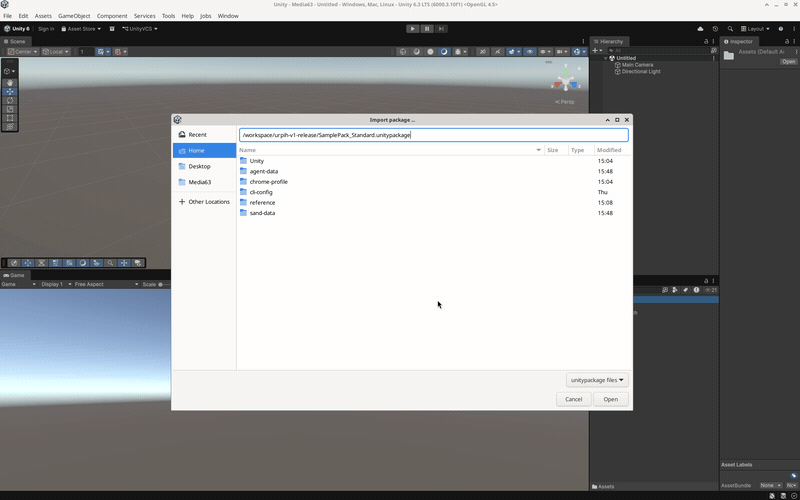 Importing a package with Built-in Standard materials, the URP Import Helper review window appears, and Convert 3 materials converts them to URP